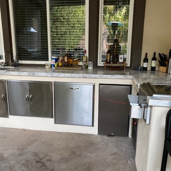 EcoPeak Construction - a stainless steel outdoor kitchen - Electricians Near Me EcoPeak Construction - a stainless steel outdoor kitchen - Electricians Near Me