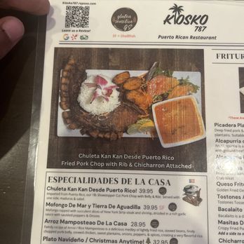 Kiosko 787 - Menu - Puerto Rican Near Me - Brooklyn, New York