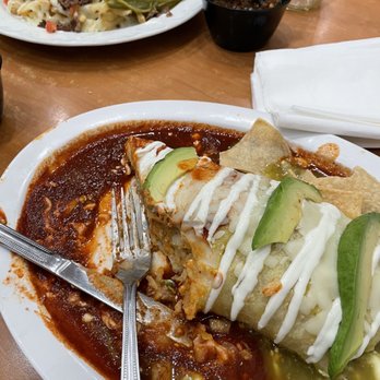 Huarache Xpress - Wet Burrito - both sauces - Mexican Near Me - Simi Valley, California Huarache Xpress - Wet Burrito - both sauces - Mexican Near Me - Simi Valley, California