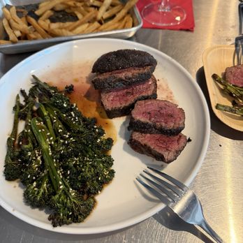 Shadow Wagyu - The filet with Broccolini - Meat Shops Near Me - Coral Gables, Florida