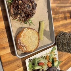 Texture Food and Drink - Mushroom feta turkey burger!!!