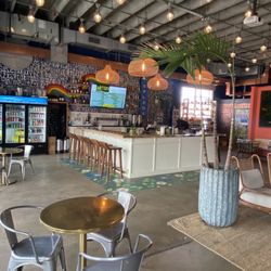 NoDa Company Canteen - Bar Area, no charging stations.