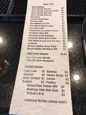 Menu photo 6 Taps Bar and Grill Chico, CA Menu photo 6 Taps Bar and Grill Chico, CA