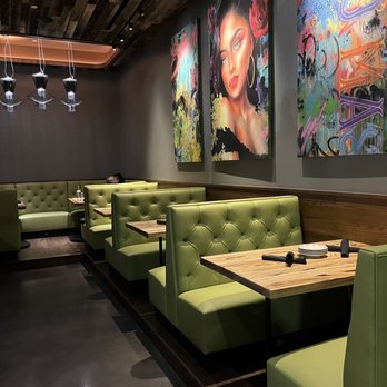 El Bebe - Beautiful booth seating - Tacos Near Me - Tysons, Virginia El Bebe - Beautiful booth seating - Tacos Near Me - Tysons, Virginia