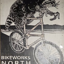 Bike Edmonton Downtown Community Workshop - Rocky seems unamused
