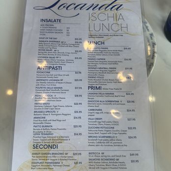 Locanda Ischia - Lunch menu - Italian Near Me - San Jose, California Locanda Ischia - Lunch menu - Italian Near Me - San Jose, California