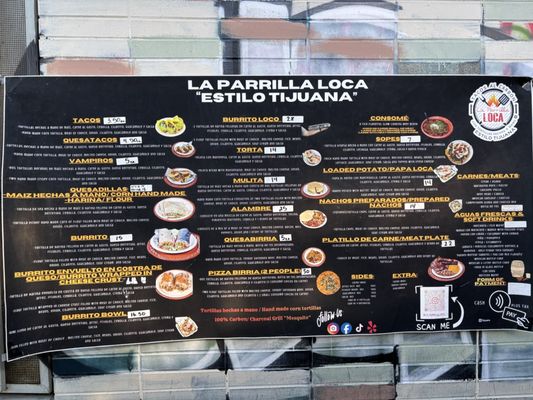 Menu photo 1 La Parrilla Loca Oakland, CA
