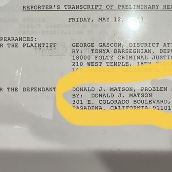 Criminal Defense Lawyer Don Matson - Criminal Defense Law Near Me - Pasadena, California Criminal Defense Lawyer Don Matson - Criminal Defense Law Near Me - Pasadena, California