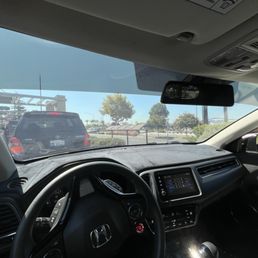 Honda HRV with 15% Sun visor on 30% ceramic front windshield tint. Honda HRV with 15% Sun visor on 30% ceramic front windshield tint.