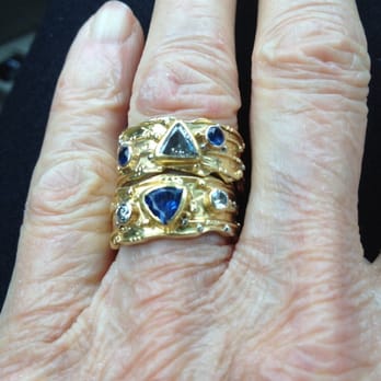Daniel R Spirer Jewelers - Custom rings he made for us 16 years ago from one band of gold. - Jewelry Near Me - Cambridge, Massachusetts