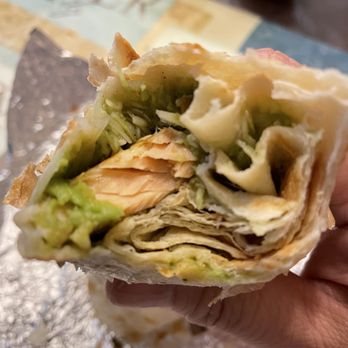 Rubio's Coastal Grill - There's just a smudged of salmon. See all the tortilla? - Mexican Near Me - Gilbert, Arizona Rubio's Coastal Grill - There's just a smudged of salmon. See all the tortilla? - Mexican Near Me - Gilbert, Arizona