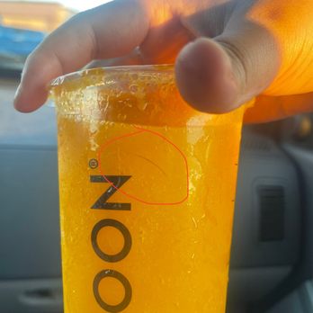 Teaspoon - Mango Slush w/ a long strand of hair - Bubble Tea Near Me - Concord, California Teaspoon - Mango Slush w/ a long strand of hair - Bubble Tea Near Me - Concord, California