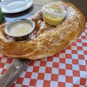 Biergarten at Old World - Bavarian Pretzel - German Near Me - Huntington Beach, California