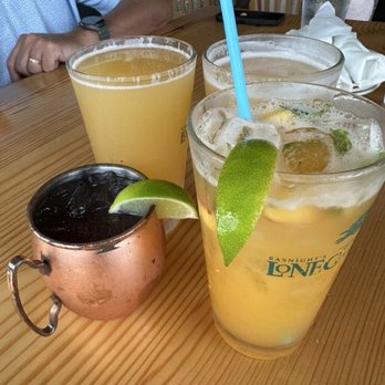 Basnight's Lone Cedar Cafe - NC peach mojito, Blackberry mule and beers - Seafood Near Me - Nags Head, North Carolina Basnight's Lone Cedar Cafe - NC peach mojito, Blackberry mule and beers - Seafood Near Me - Nags Head, North Carolina