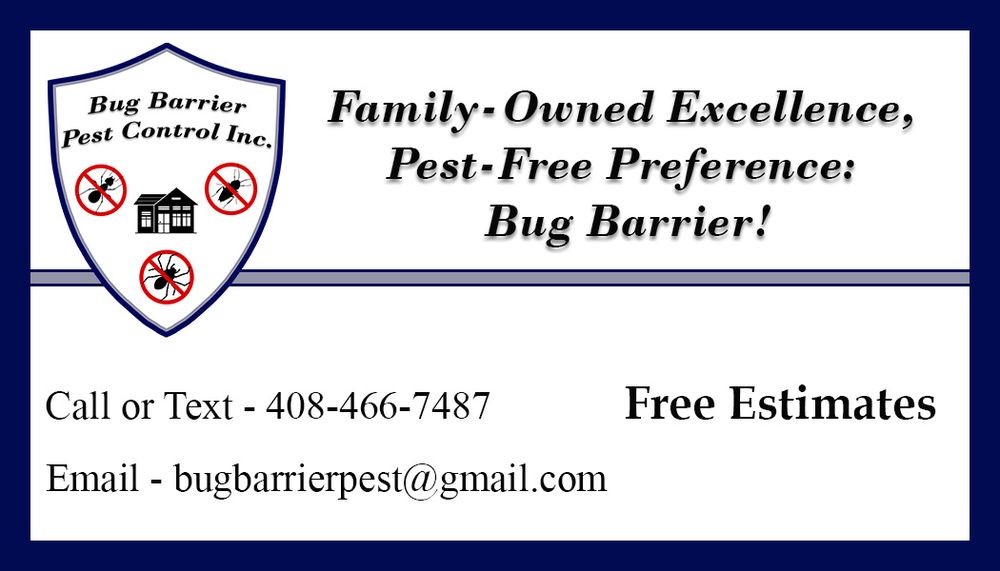BUG BARRIER PEST CONTROL San Jose, California Pest Control Phone