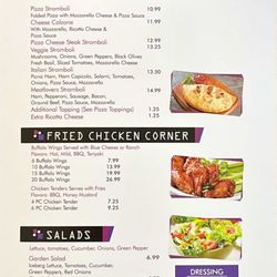 Galaxy Pizza & Subs Menu