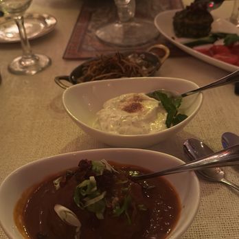 Darvish Kitchen - Appetizers. Koofteh Tabrizi (Tabriz Meatball) & Mast-O-Musir (Yogurt & Dried Shallot Dip), @Kashk-E-Bademjan (Eggplant Dip) - Persian/Iranian Near Me - Washington, DC, District of Columbia Darvish Kitchen - Appetizers. Koofteh Tabrizi (Tabriz Meatball) & Mast-O-Musir (Yogurt & Dried Shallot Dip), @Kashk-E-Bademjan (Eggplant Dip) - Persian/Iranian Near Me - Washington, DC, District of Columbia