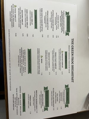 Menu photo 5 The Green Frog Jacksboro, TX