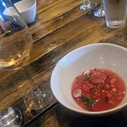 Watermelon gazpacho