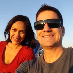 Alfredo's Beach Club - Waiting for the showing of Jaws with Heidy on the beach.