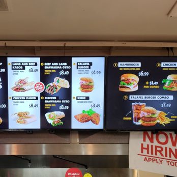 Falafel House - a menu for a fast food restaurant - Mediterranean Near Me - Doral, Florida Falafel House - a menu for a fast food restaurant - Mediterranean Near Me - Doral, Florida