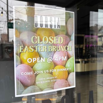Dorsia - Open at 4pm - Italian Near Me - Milwaukee, Wisconsin