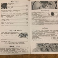 Napoli's Italian Restaurant and Pizza - Menu