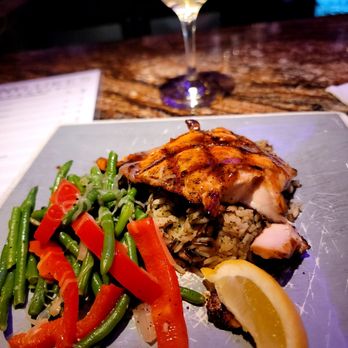 JohnnyLukes KitchenBar - Bourbon glazed salmon - New American Near Me - Wilmington, North Carolina