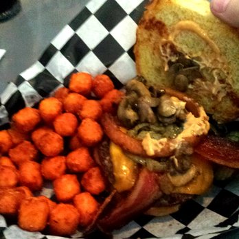 Patty Wagon - Inside of the Speed Limit Breaker burger! Yum! Gooey cheese! Needs more Chipotle mayo! - Burgers Near Me - Minneapolis, Minnesota Patty Wagon - Inside of the Speed Limit Breaker burger! Yum! Gooey cheese! Needs more Chipotle mayo! - Burgers Near Me - Minneapolis, Minnesota