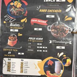 La Barrita RD - Menu