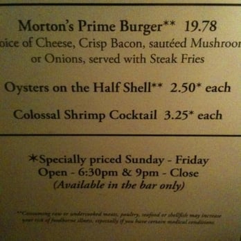 Morton's The Steakhouse - Go Shrimp & Oysters! - Steakhouses Near Me - Honolulu, Hawaii Morton's The Steakhouse - Go Shrimp & Oysters! - Steakhouses Near Me - Honolulu, Hawaii