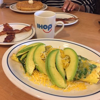 IHOP - Coffee  + bacon  + omelette  + avocado  + spinach + salsa  = - Breakfast & Brunch Near Me - Yukon, Oklahoma