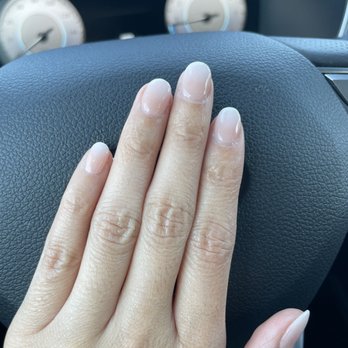 Chloe Nails - Dipped ombré, nude to white - Nail Salons Near Me - Lomita, California