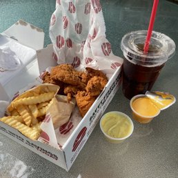 Chicken tenders and sweet tea