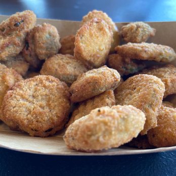 Fat Boy Burgers - The fried pickles are a great way to start off the meal - Chicken Wings Near Me - Johnson City, Texas