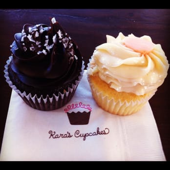 Kara's Cupcakes - Chocolate fleur de sel & passionfruit vanilla - Bakeries Near Me - Napa, California Kara's Cupcakes - Chocolate fleur de sel & passionfruit vanilla - Bakeries Near Me - Napa, California