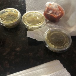 Salsas; they give u plenty
