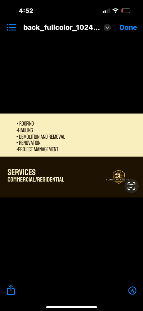 Slide of Clean Slate Solutions