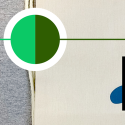 Ypsi Marketing & Print Company - There's a grey hoodie on the left + a tan canvas bag on right. The green on the left is  the wrong green, the color on the right is correct.