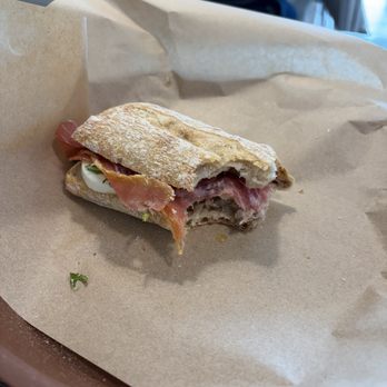 Dolce Aroma Italian Bakery - Posillipo sandwich.... I couldn't wait to devour it - Gelato Near Me - Carlsbad, California Dolce Aroma Italian Bakery - Posillipo sandwich.... I couldn't wait to devour it - Gelato Near Me - Carlsbad, California