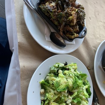 Cowfish - Brussel sprouts and north fork salad - New American Near Me - Hampton Bays, New York Cowfish - Brussel sprouts and north fork salad - New American Near Me - Hampton Bays, New York