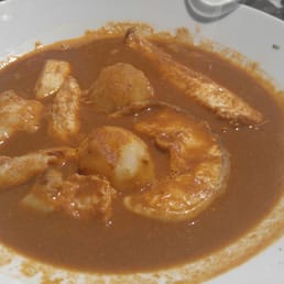 If this were the first time I'd tried bouillabaisse, I'd never try it again.  This was terrible.  I was hungry and couldn't eat it
