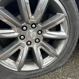 Brake caliper fell off and went through wheel, causing flat tire