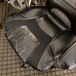 Very worn desk chair Very worn desk chair