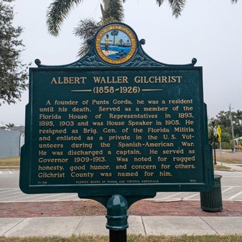 Albert Waller Gilchrist - Albert Waller Gilchrist Historical Marker, Punta Gorda - Landmarks & Historical Buildings Near Me - Punta Gorda, Florida Albert Waller Gilchrist - Albert Waller Gilchrist Historical Marker, Punta Gorda - Landmarks & Historical Buildings Near Me - Punta Gorda, Florida