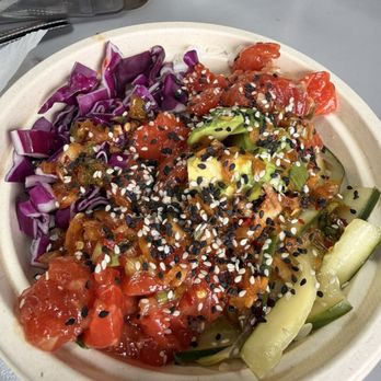 Woadie's South East Seafood - Salmon Poke Bowl - Seafood Near Me - Skagway, Alaska Woadie's South East Seafood - Salmon Poke Bowl - Seafood Near Me - Skagway, Alaska