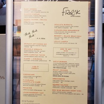 Frolik Kitchen + Cocktails - New American Near Me - Seattle, Washington