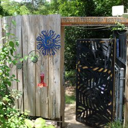Travelites Nudist Retreat - Entrance level to hot tub and sunning area.