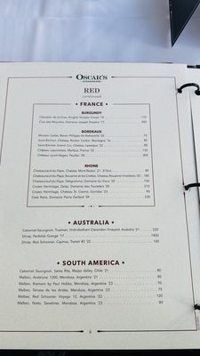 Menu photo 3 Oscar's Steakhouse Las Vegas, NV