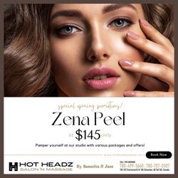 Hot Headz Salon And Massage - Zena algae peel facial